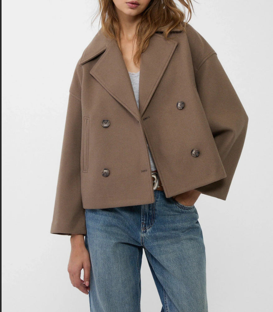 Casaco Feminino de Manga Longa (Sobretudo)