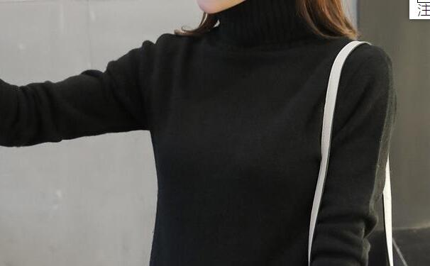 Suéter Feminino de Gola Alta, Lisa