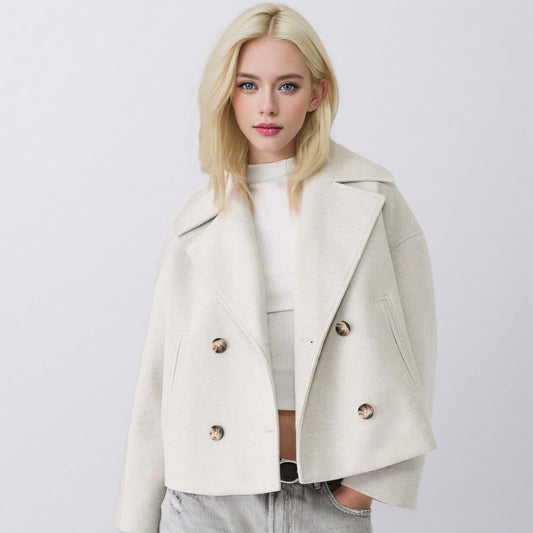 Casaco Feminino de Manga Longa (Sobretudo)